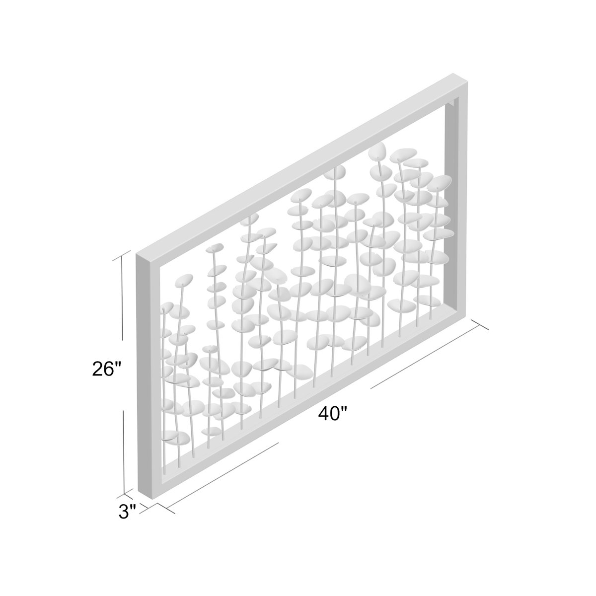 Laurel Foundry Modern Farmhouse Wood Framed Metal Leaves Wall Décor & Reviews Wayfair
